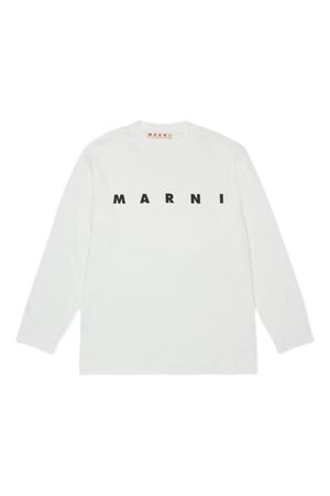 tshirt in cotone bianco MARNI KIDS | M01603M00RF0M114